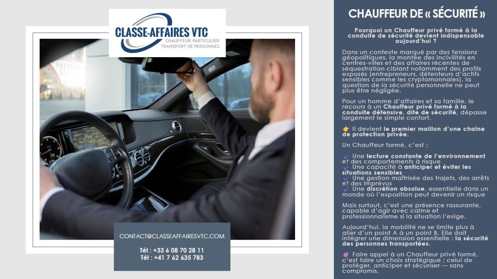 Chauffeur en voiture