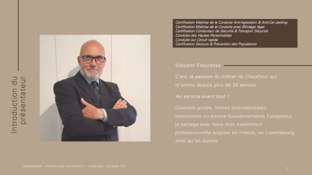 Chauffeur de Maître, Chauffeur de Direction